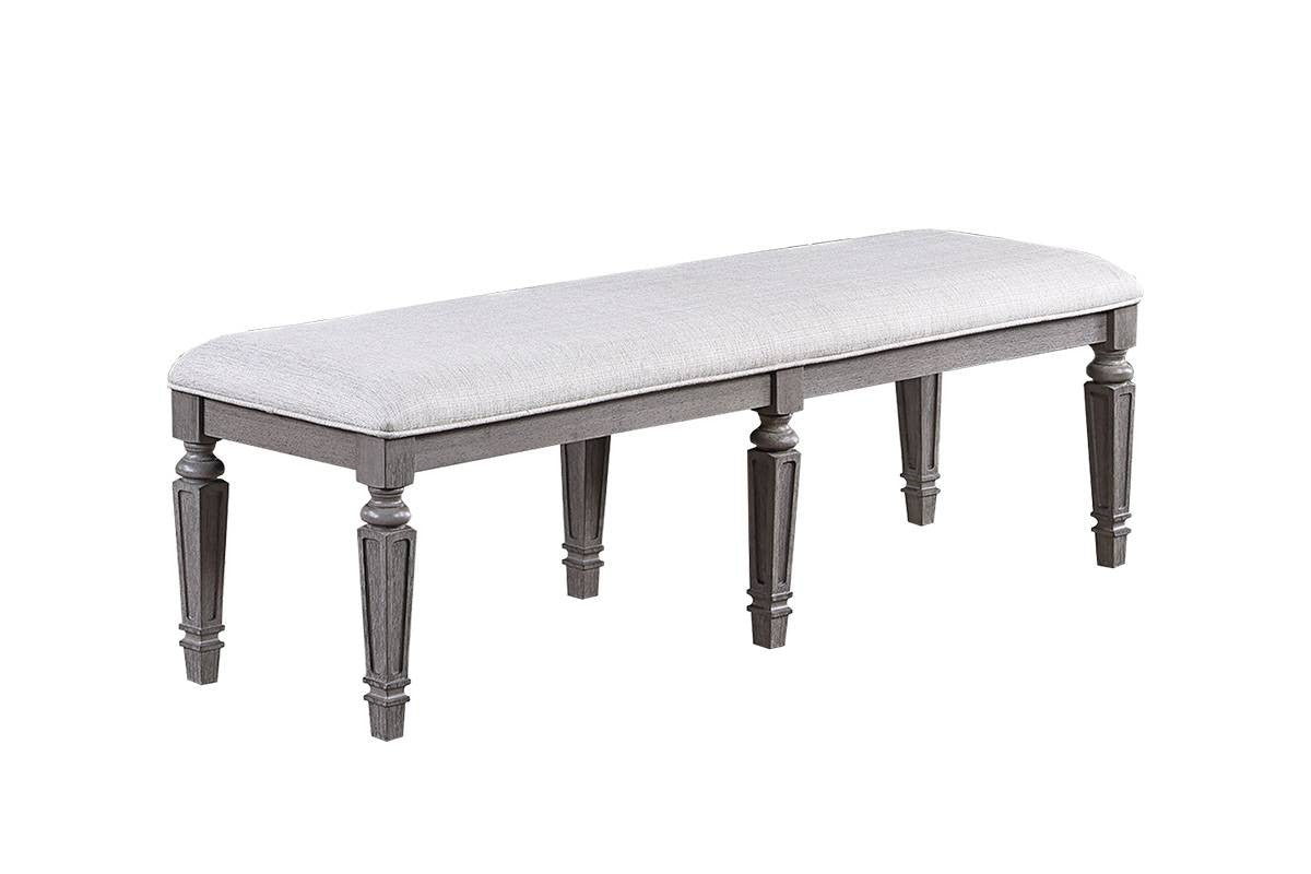Dining Bench - Light Grey