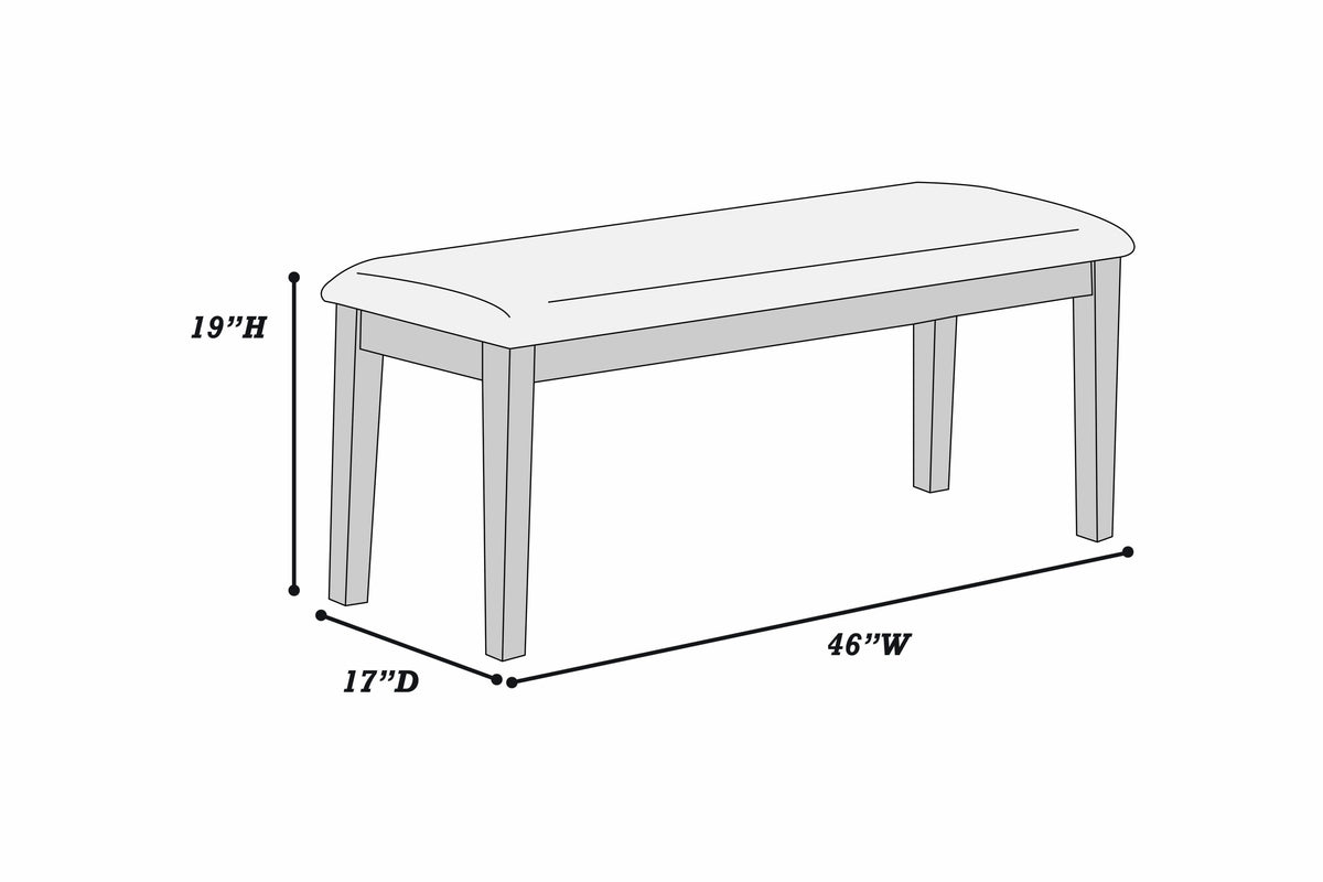 Dining Bench - Walnut
