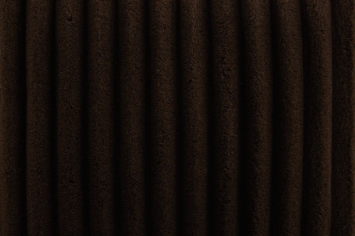 Swivel Chair - Chocolate Fur-Like Corduroy