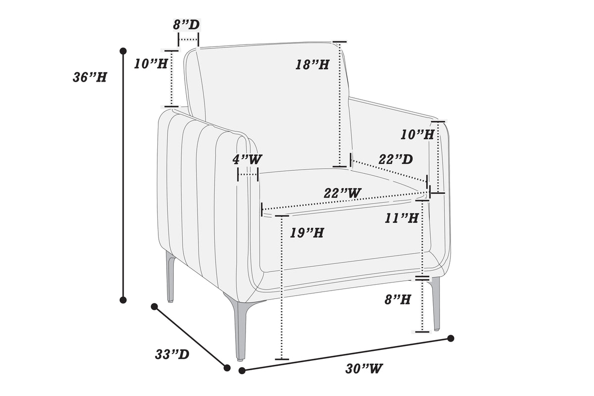 Accent Chair - Gray