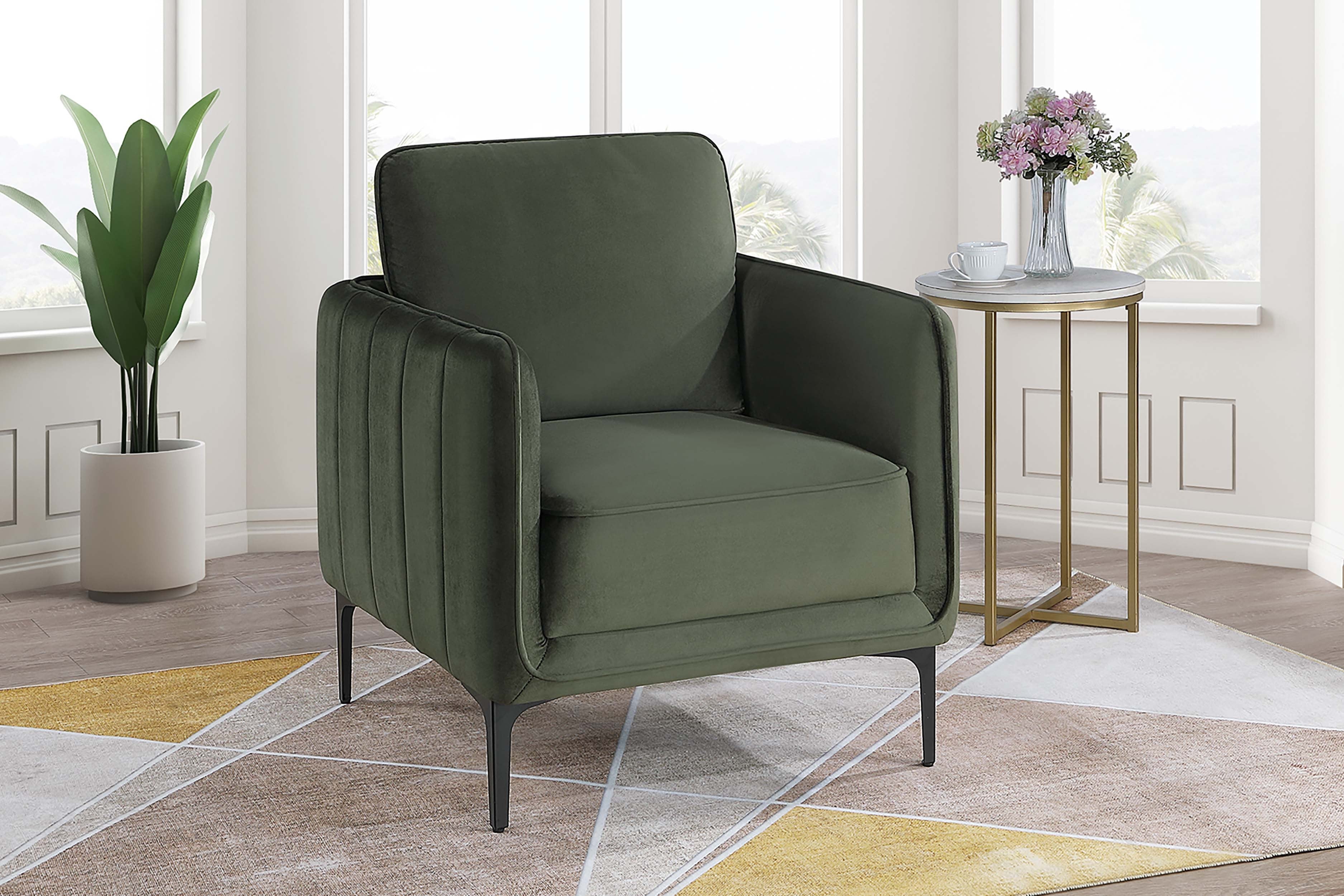 Accent Chair - Dark Green