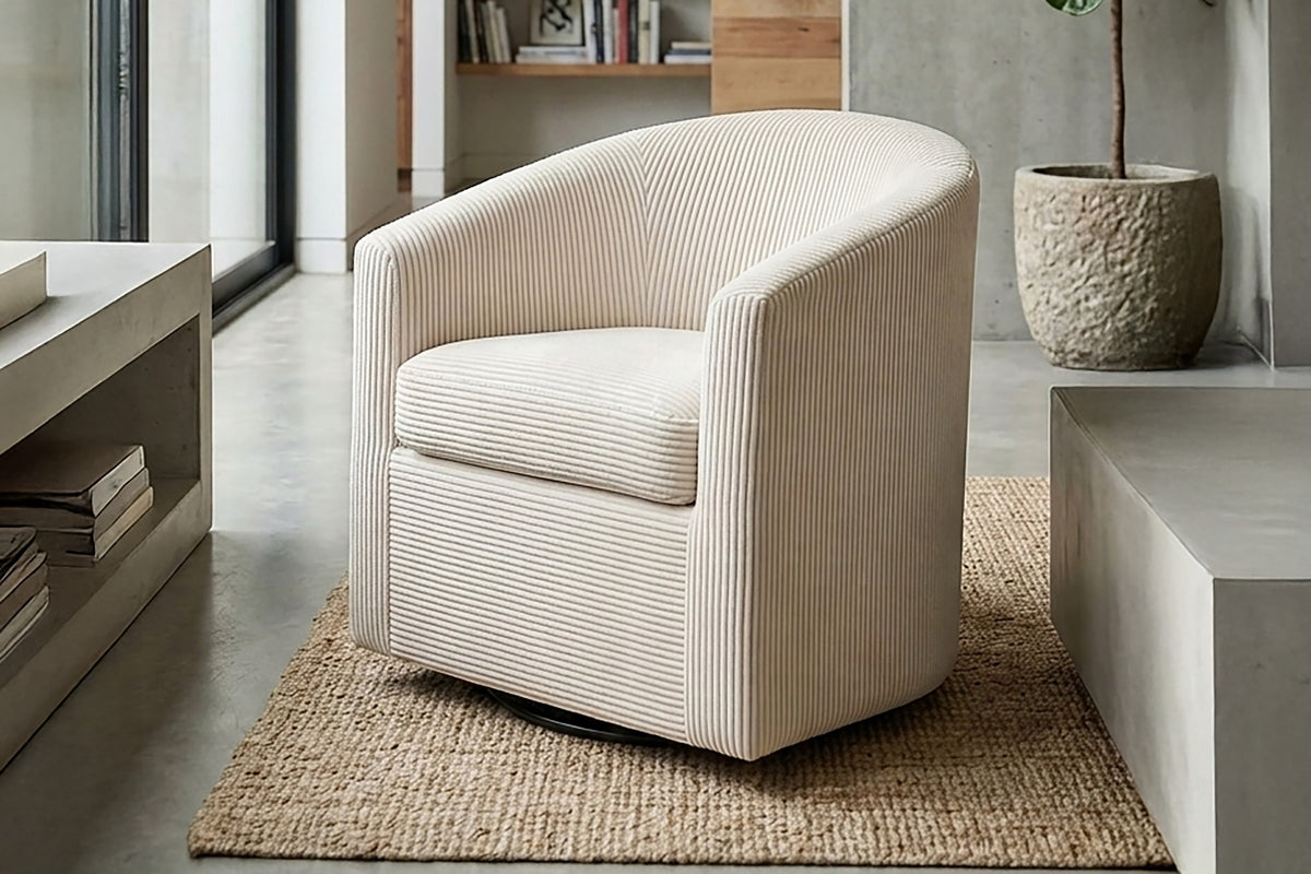 Swivel Chair - Beige