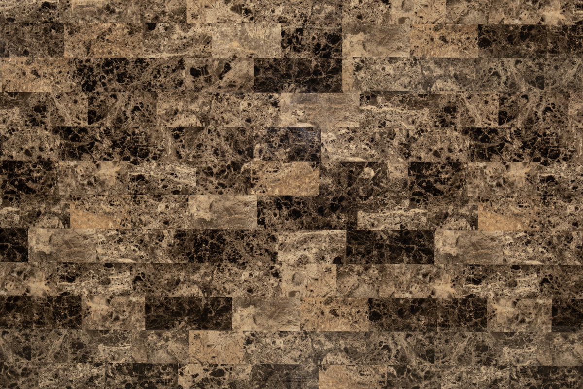 Faux Marble Dining Table 60" X 36" - Espresso