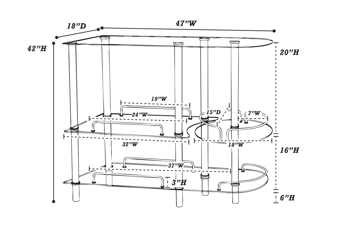 Bar Stand - White