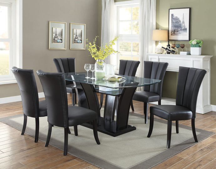 7 Pcs Glass Dining set F2153/F1591-POU
