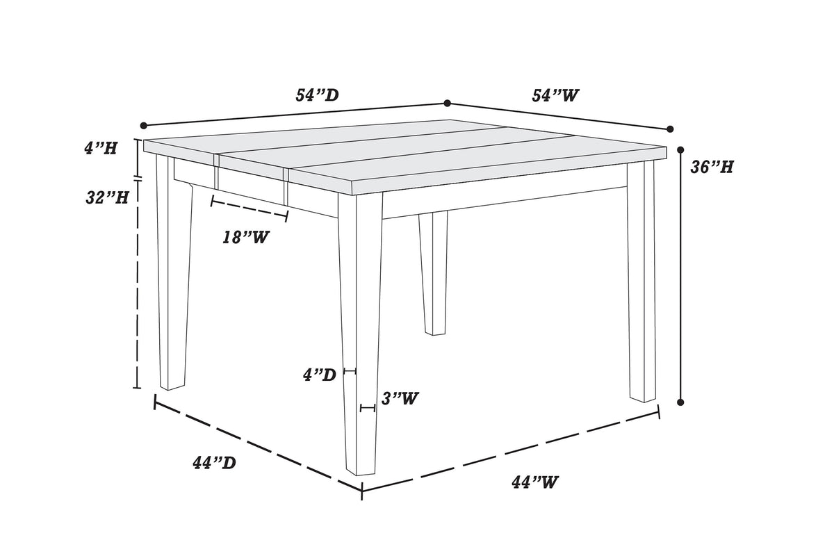 Counter Height Table - Walnut