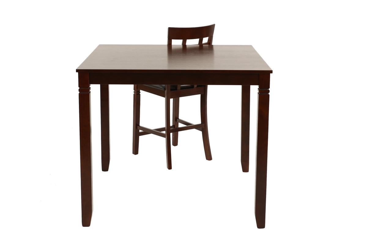 5-Pcs Counter Height Dining Set - Cherry Finish