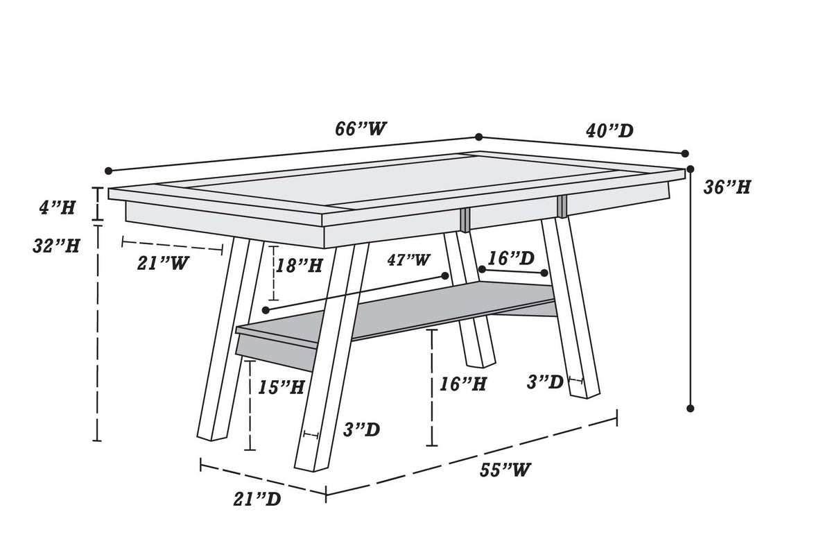 Dining Table - Walnut