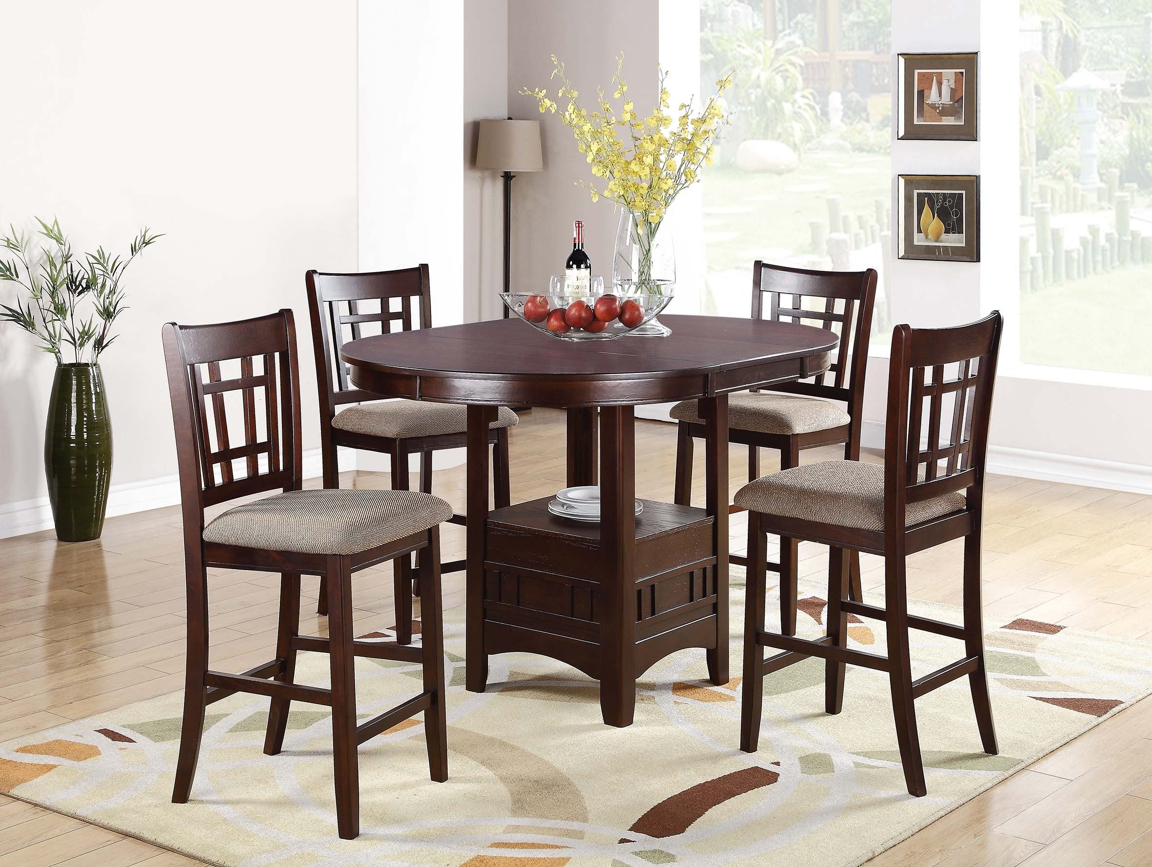 Counter Height Table - Cherry Finish
