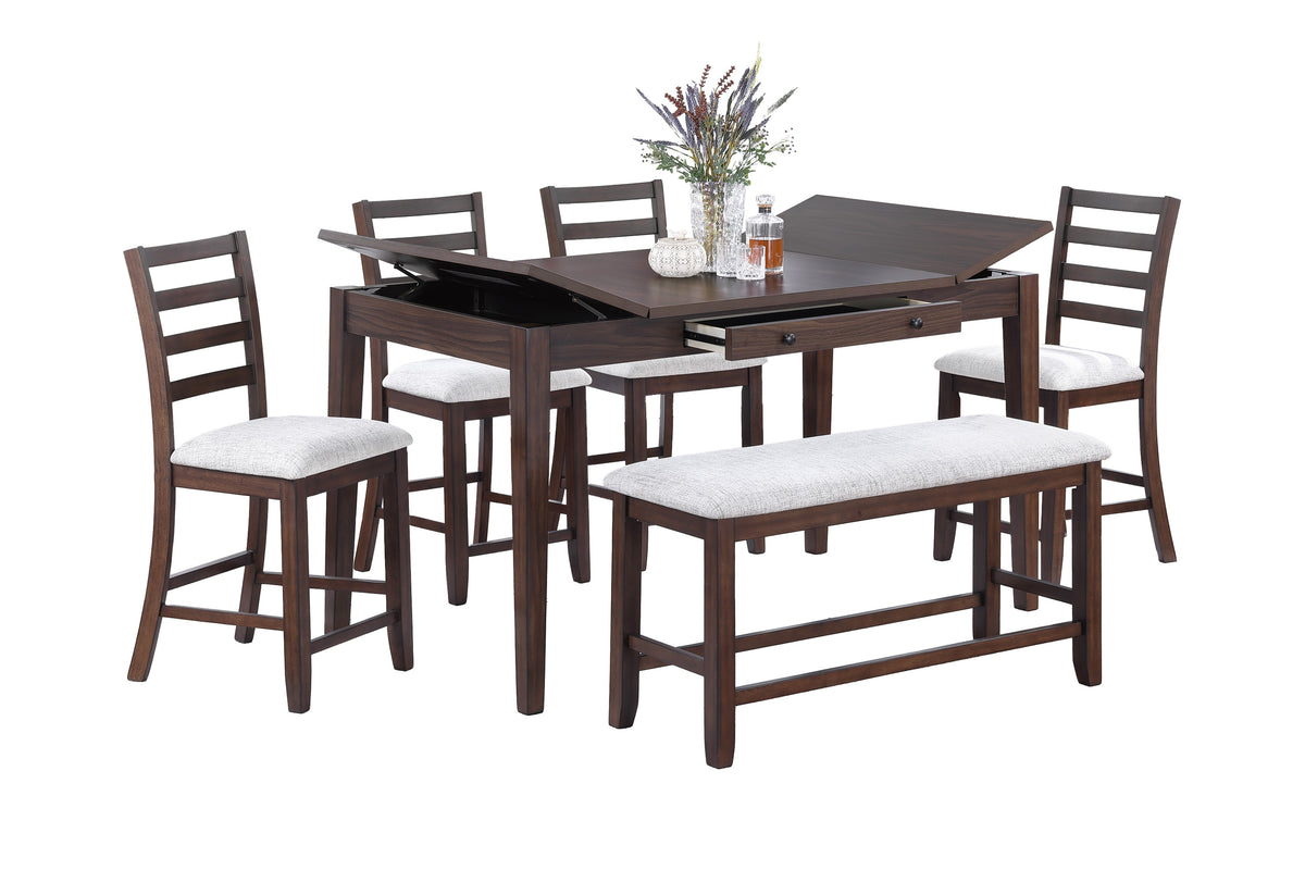 Counter Height Table - Walnut