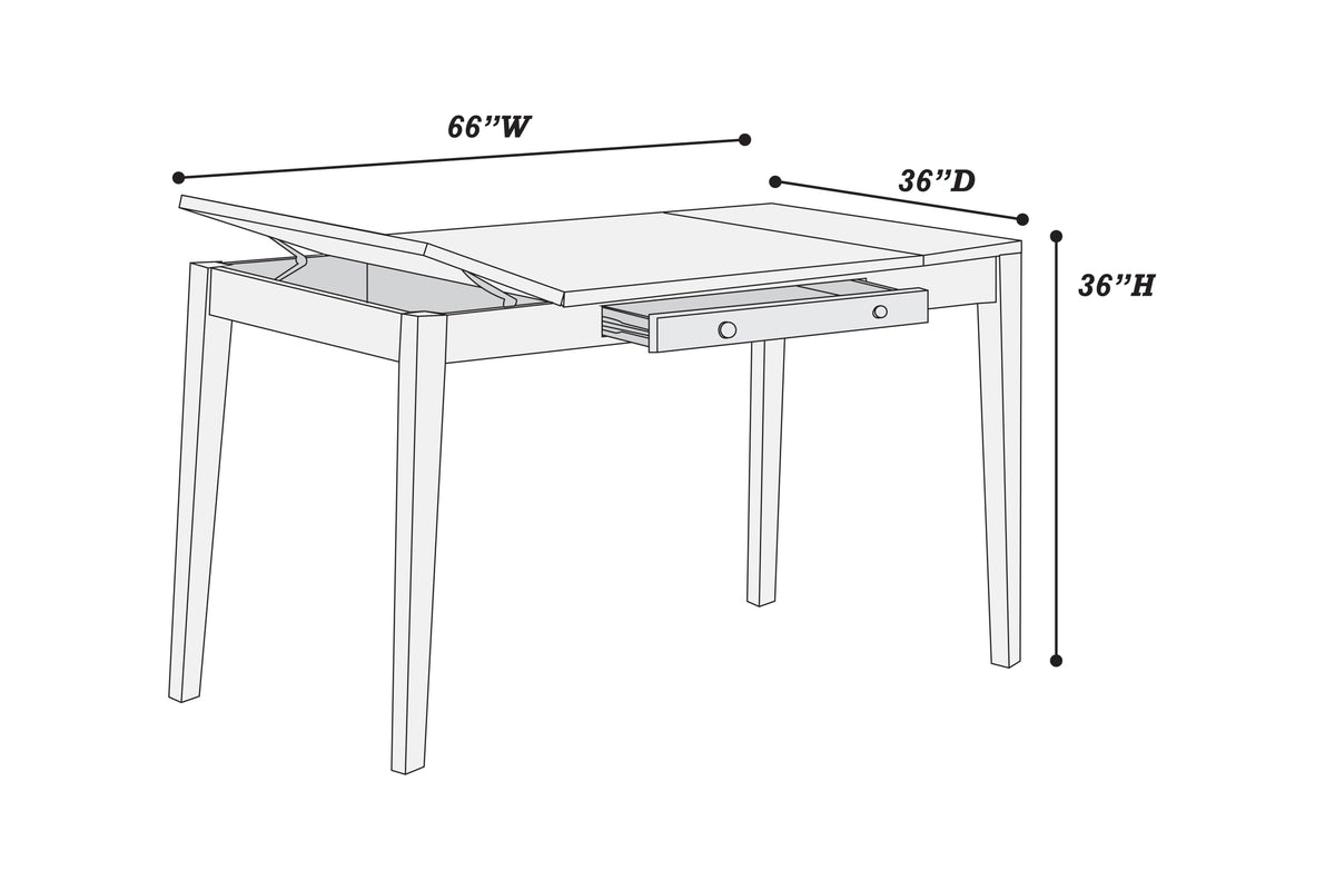 Counter Height Table - Walnut