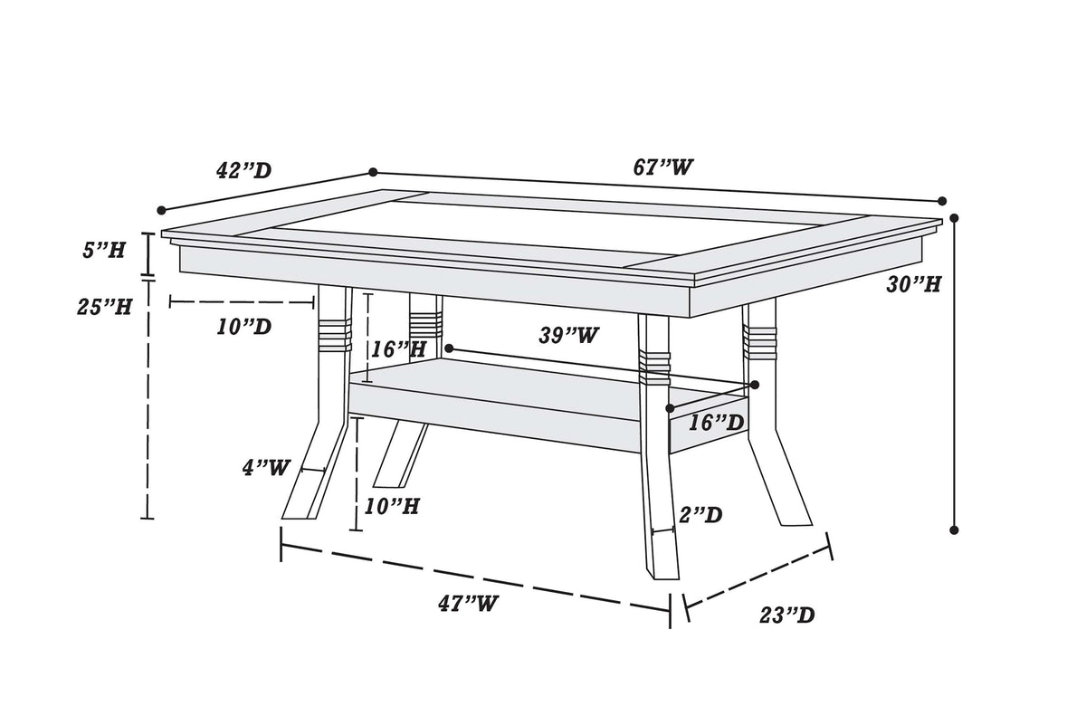 Dining Table - Silver