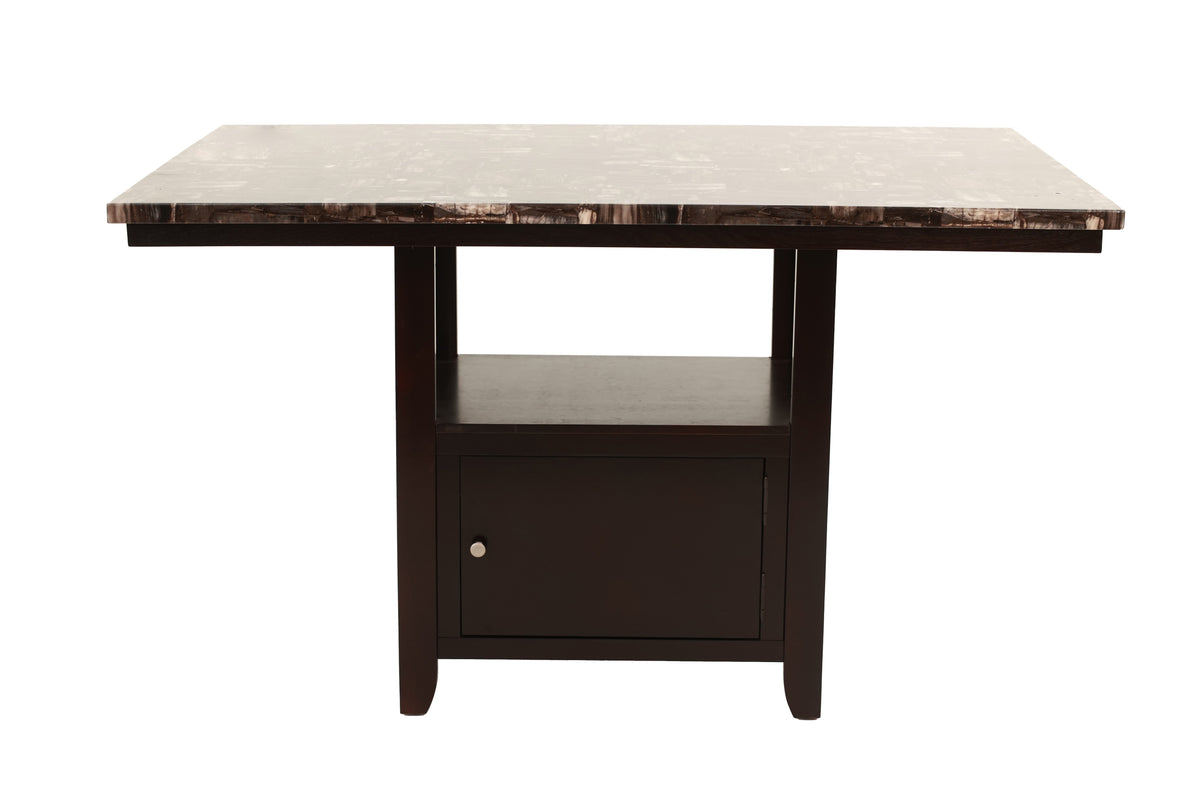 Counter Height Table W/Storgae - Espresso