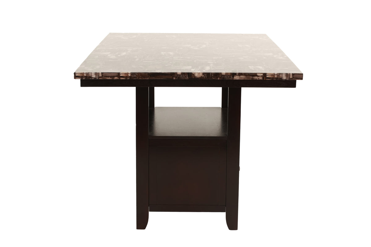 Counter Height Table W/Storgae - Espresso