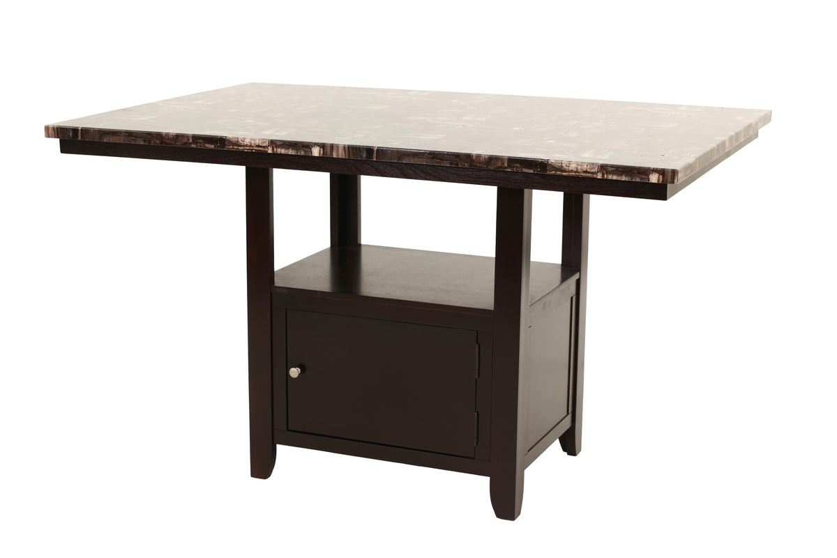 Counter Height Table W/Storgae - Espresso