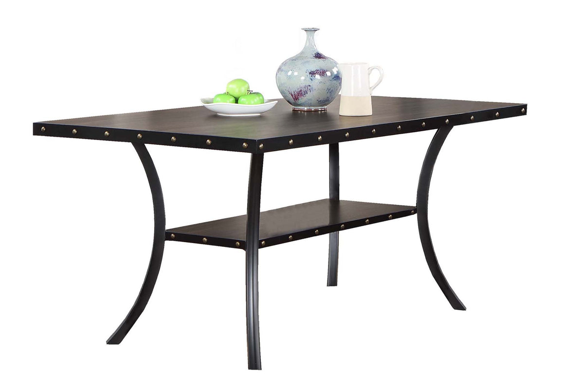 Dining Table - Black/Dark Oak Top