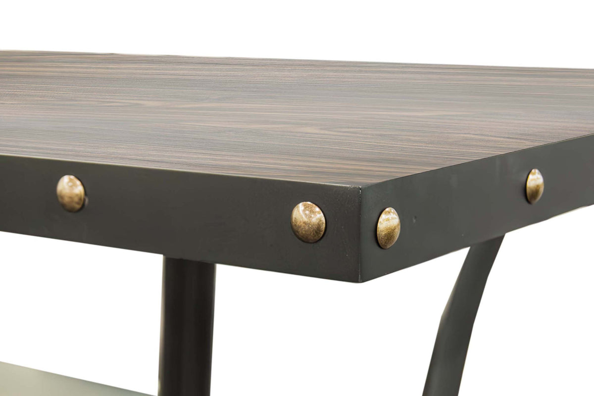 Dining Table - Black/Dark Oak Top