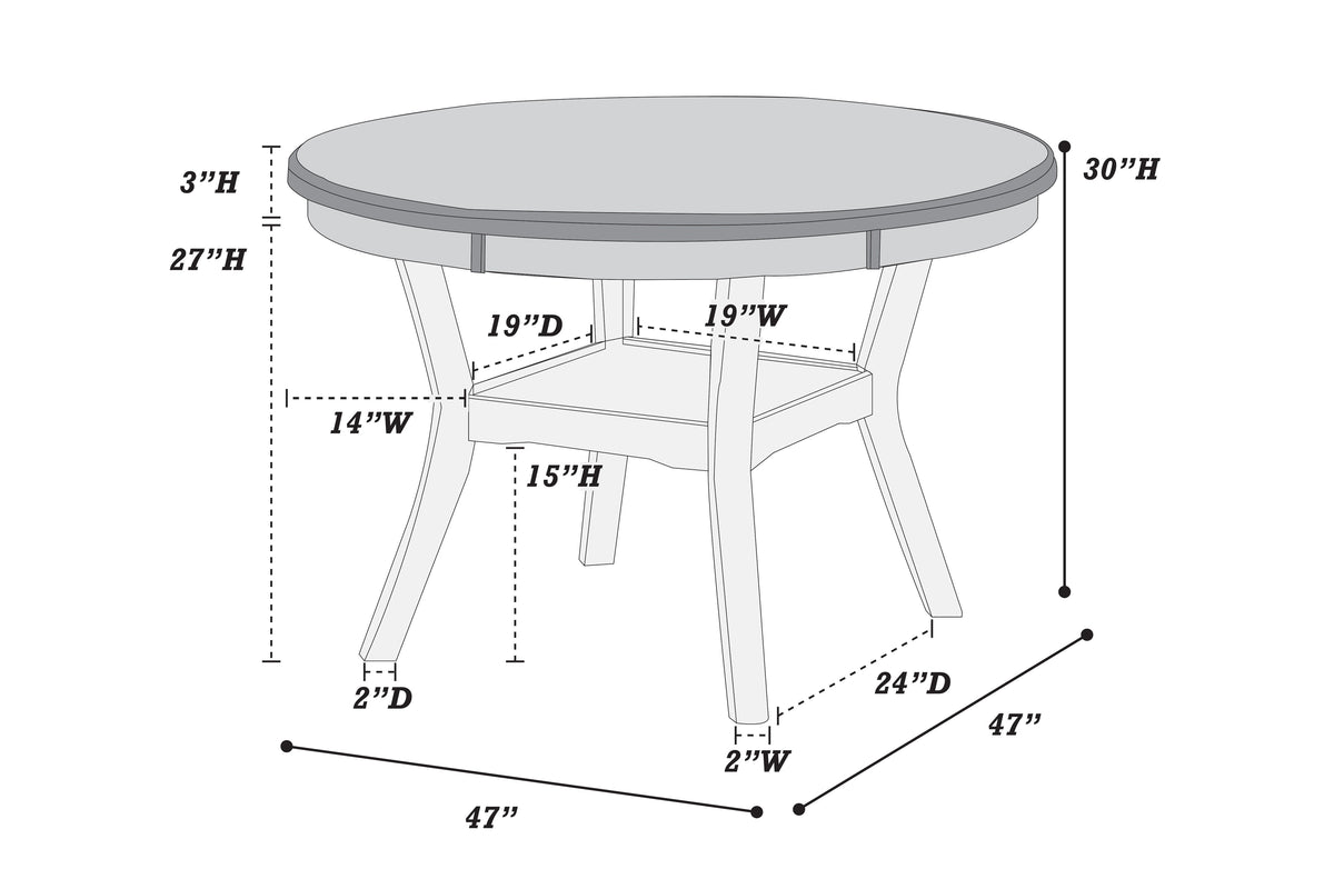 Dining Table - Grey