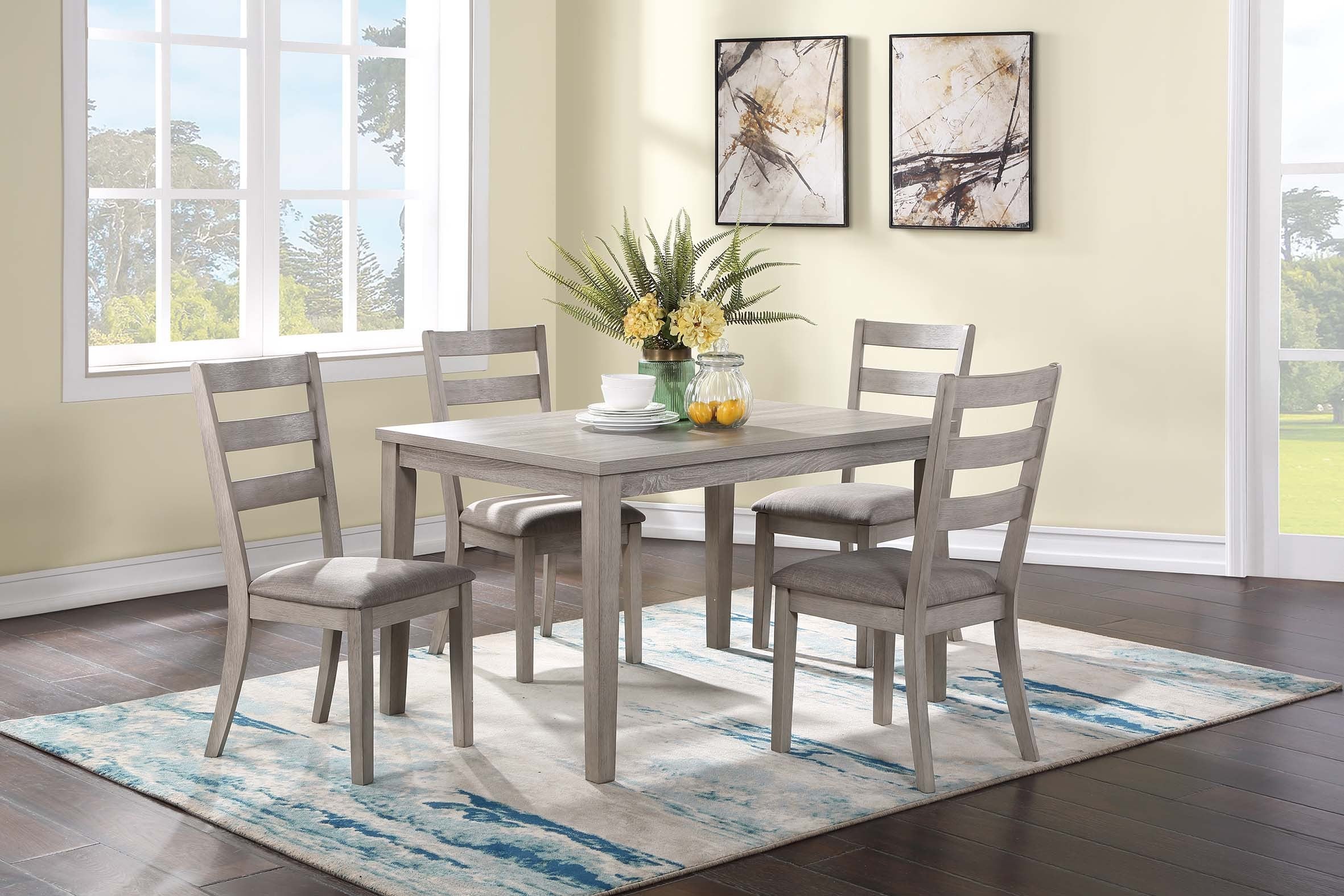 5-Pcs Dining Set - Antique Grey
