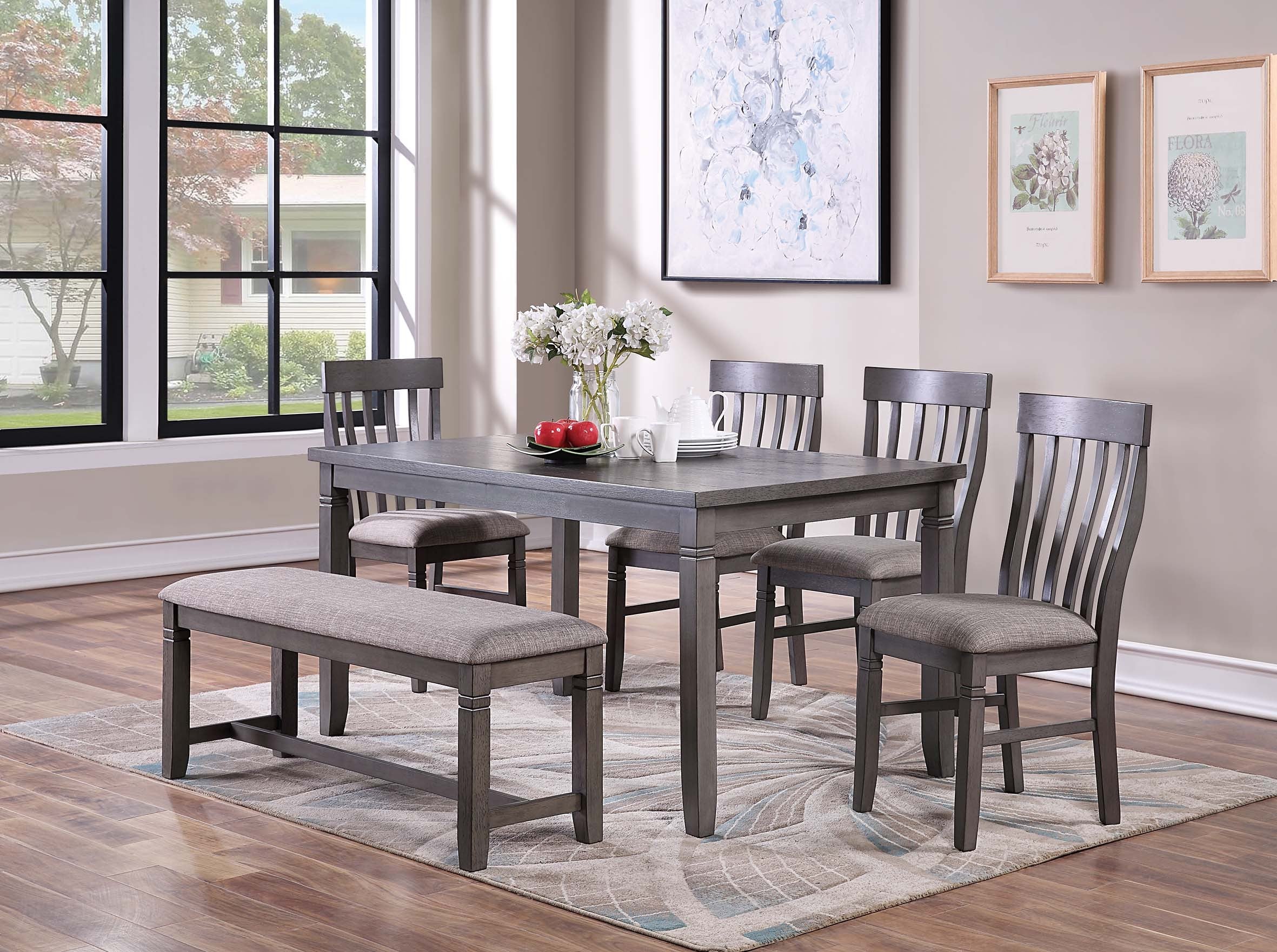 6-Pcs Dining Set - Grey