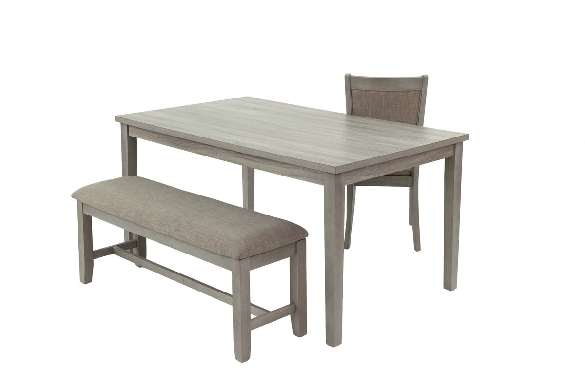 6-Pcs Dining Set - Rustic Grey