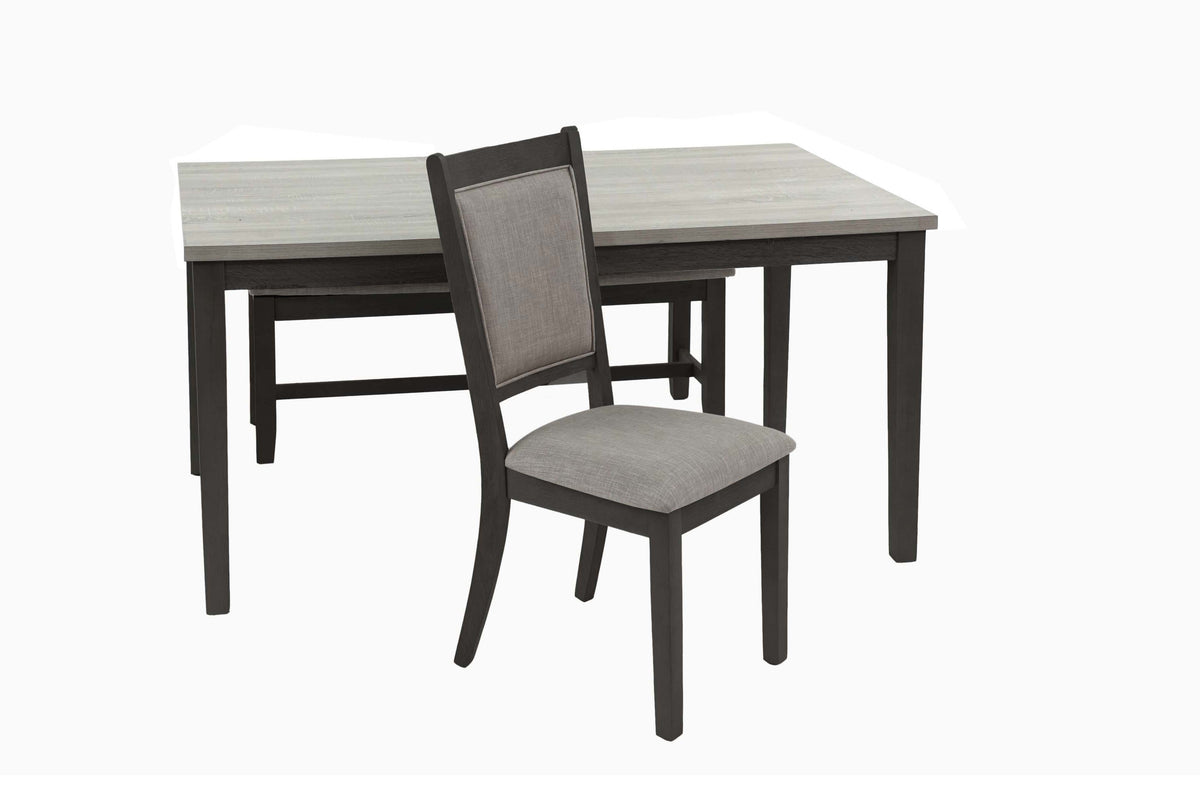 6-Pcs Dining Set - Grey/Black