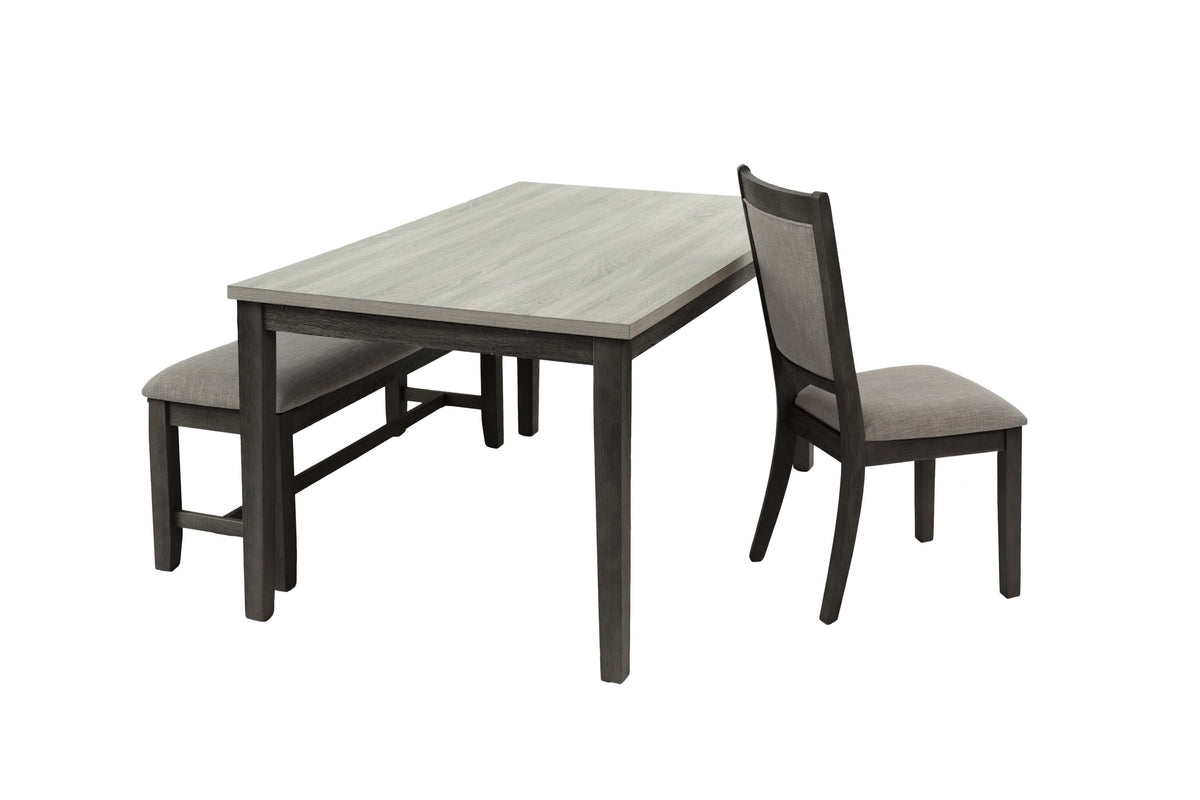 6-Pcs Dining Set - Grey/Black