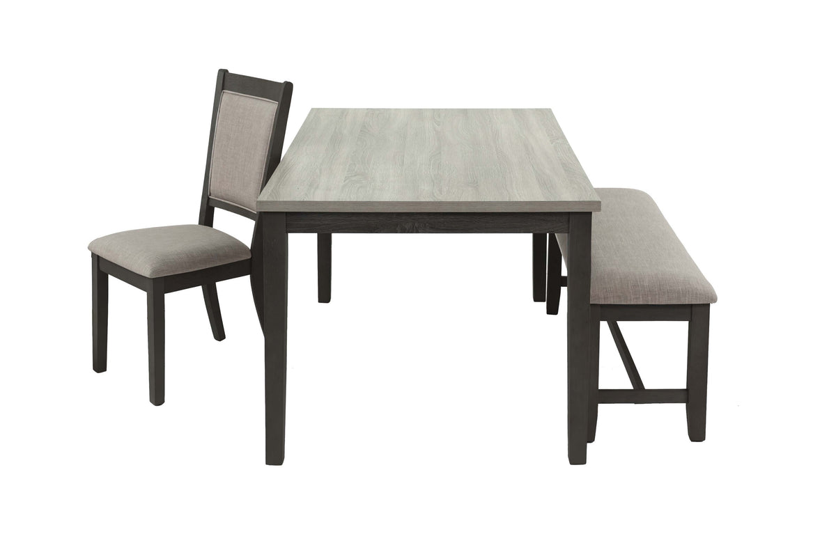 6-Pcs Dining Set - Grey/Black