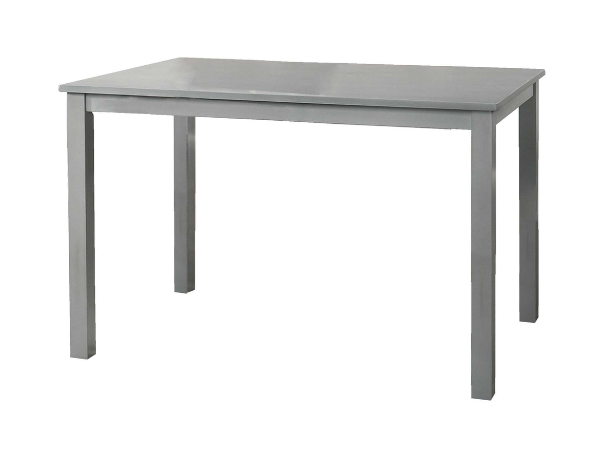 5-Pcs Dining Set - Beige Burlap / Grey Finish