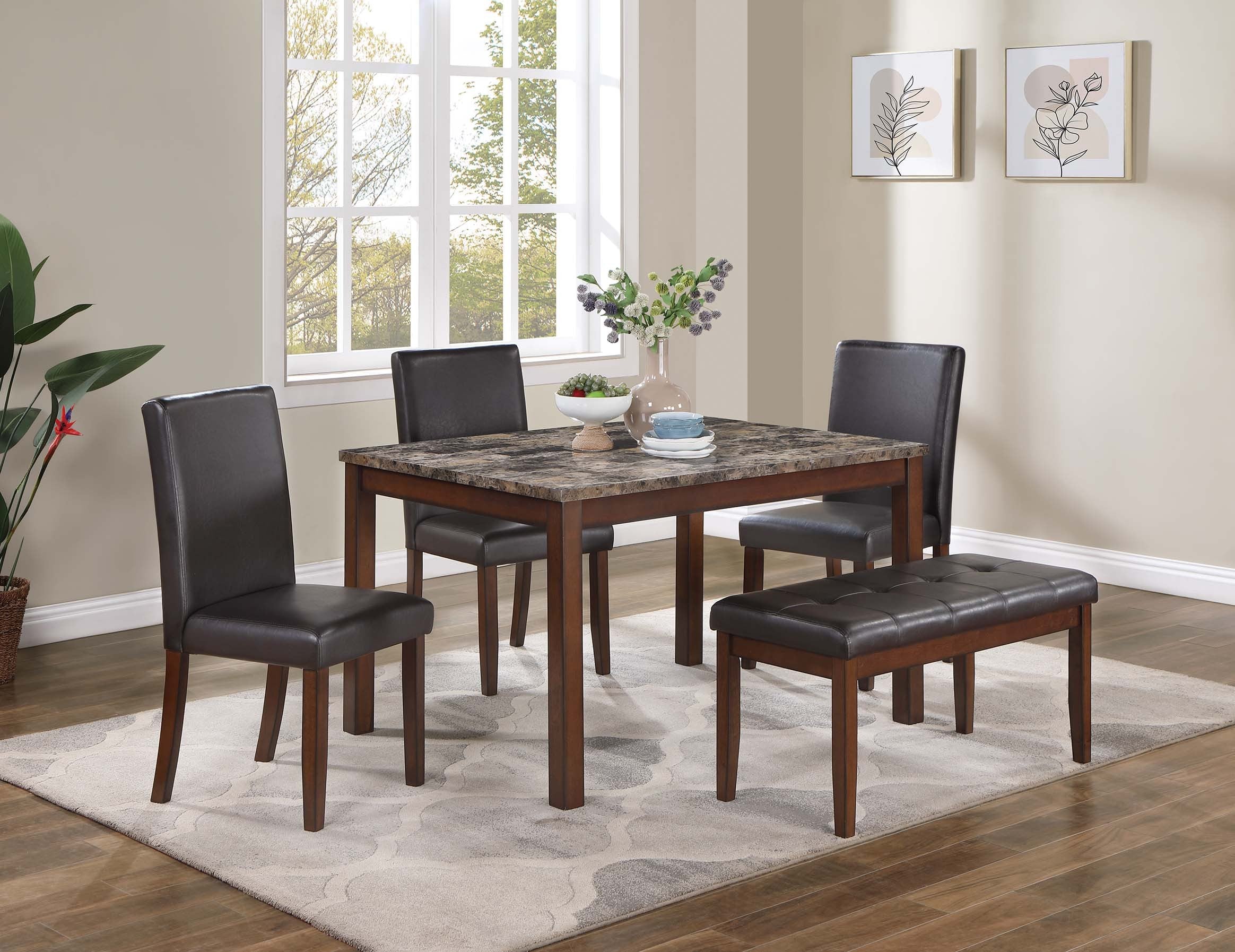 5-Pcs Dining Set - Cherry