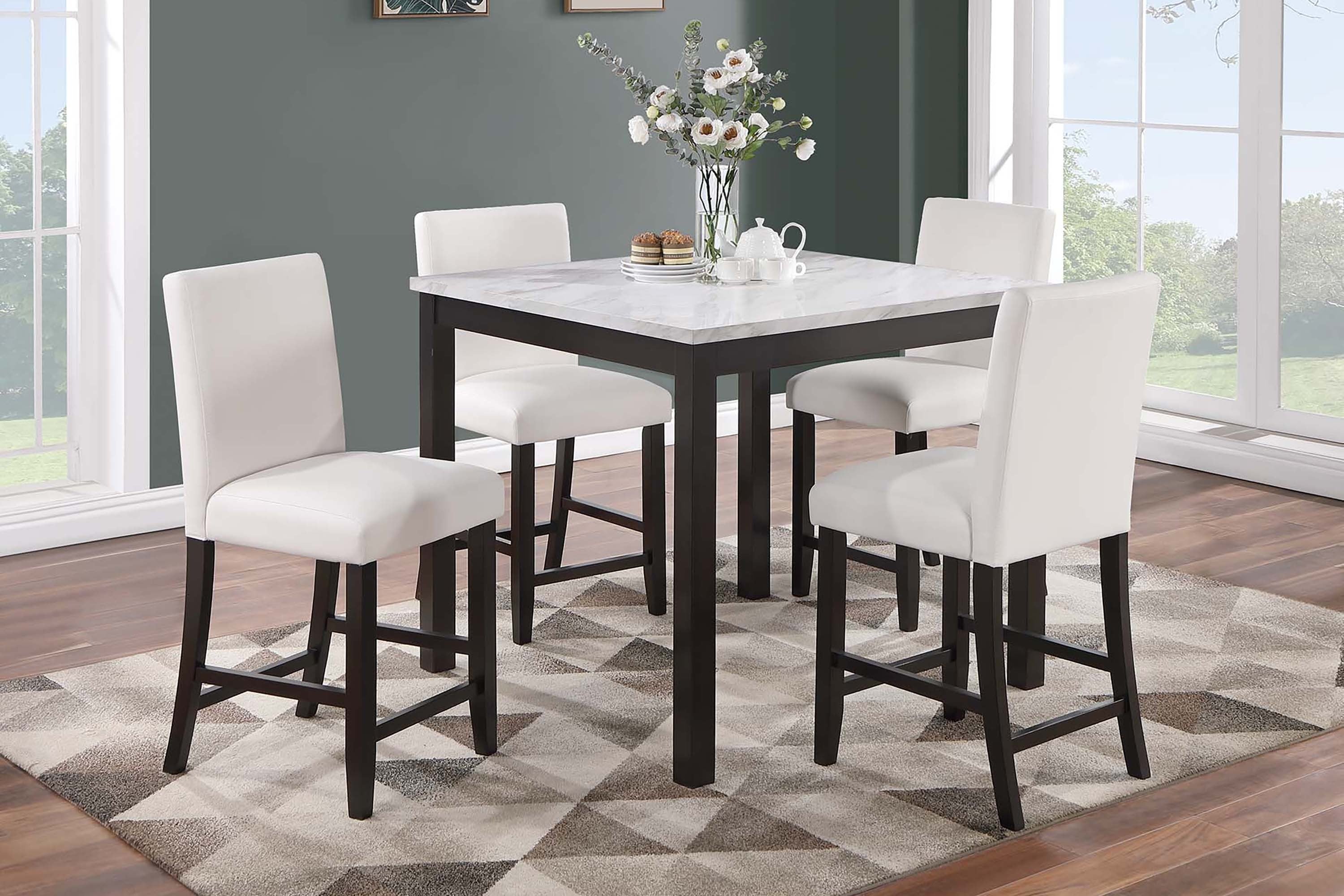 5-Pcs Counter Height Dining Set - Espresso