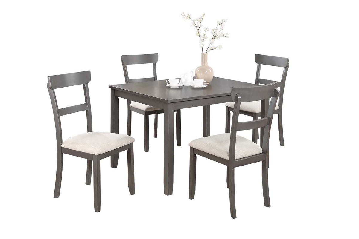 5-Pcs Dining Set - Grey