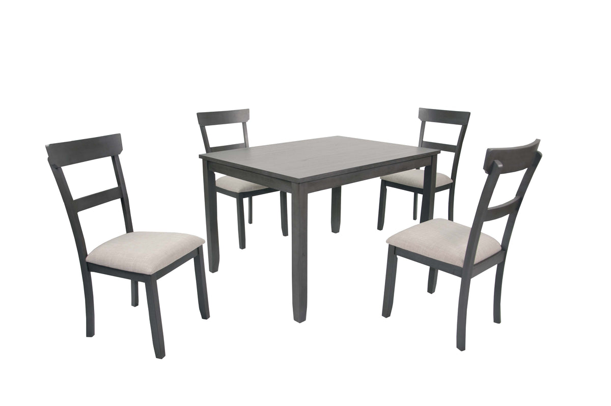 5-Pcs Dining Set - Grey