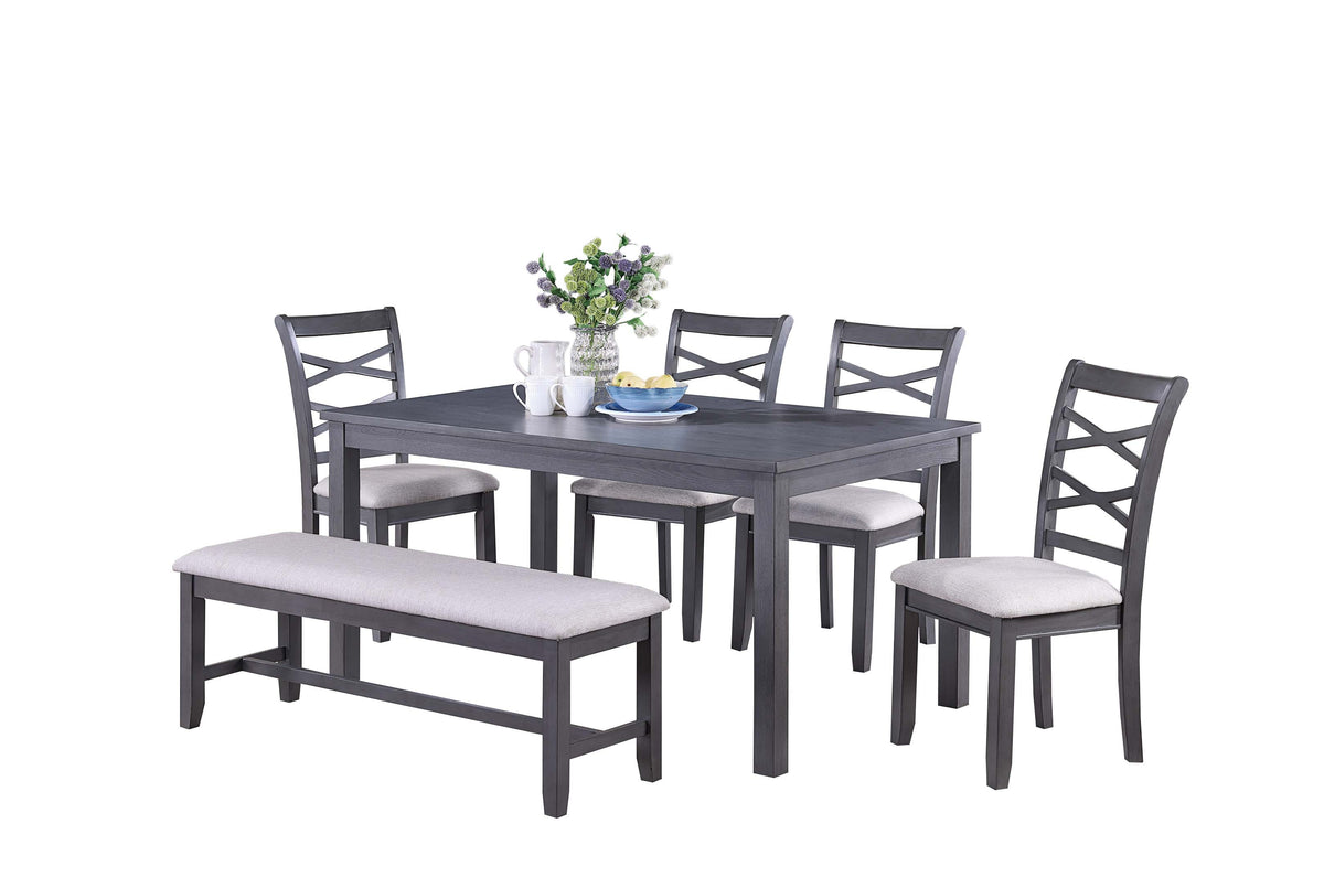 6-Pcs Dining Set - Grey