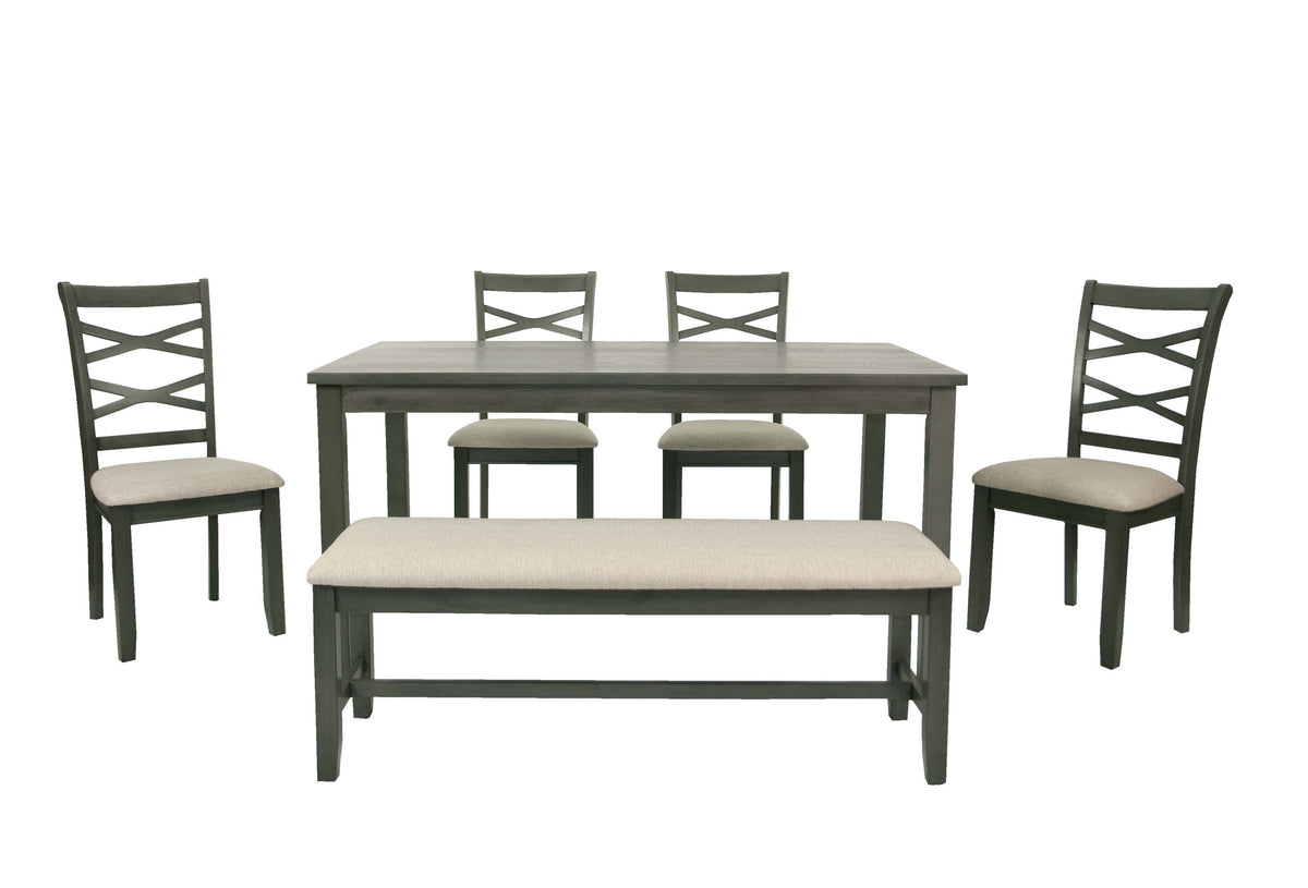 6-Pcs Dining Set - Grey