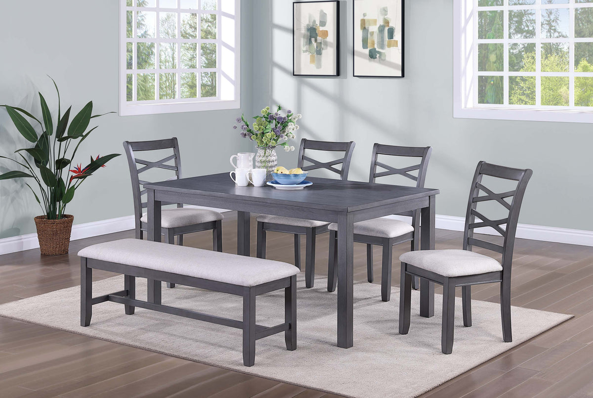 6-Pcs Dining Set - Grey