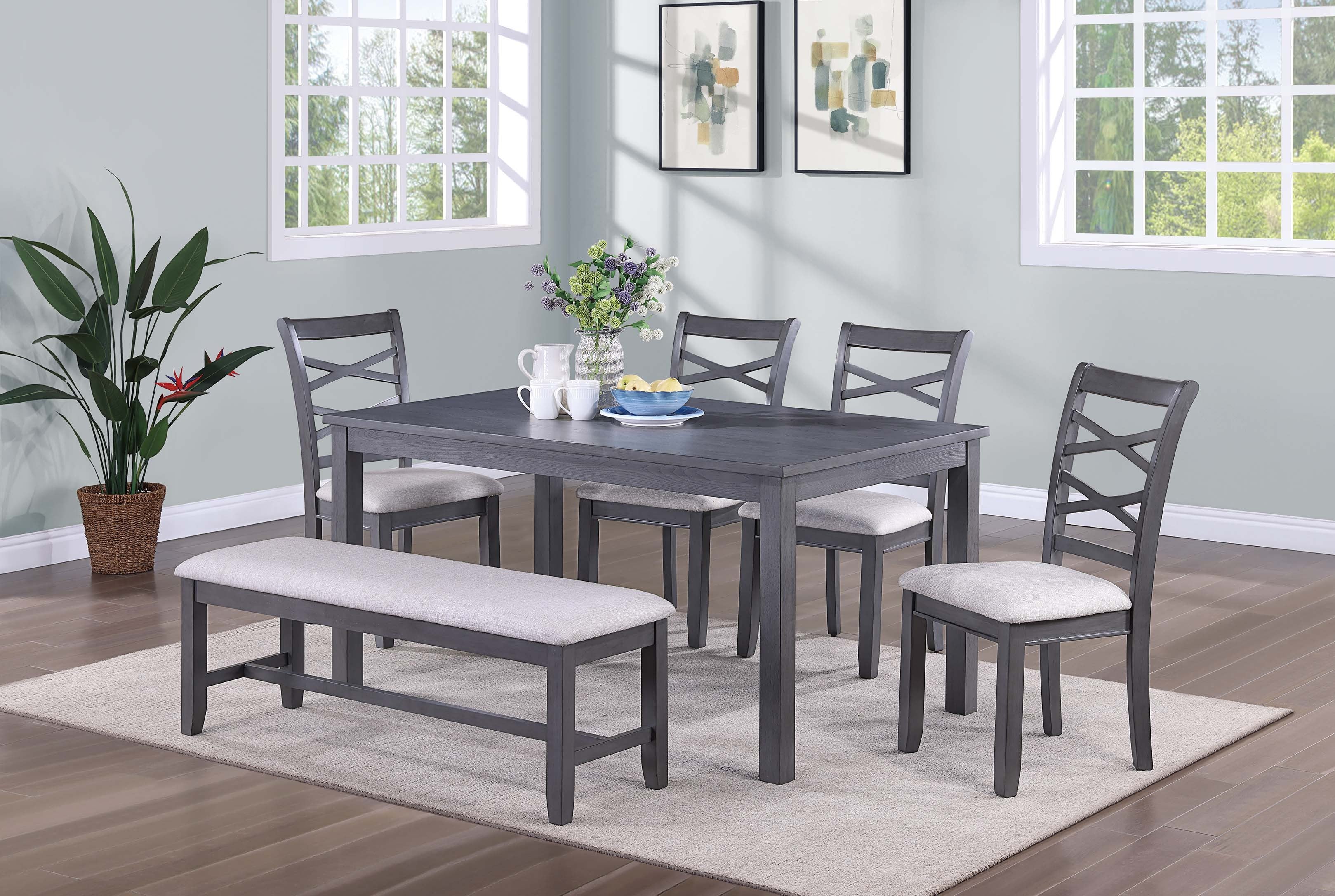 6-Pcs Dining Set - Grey