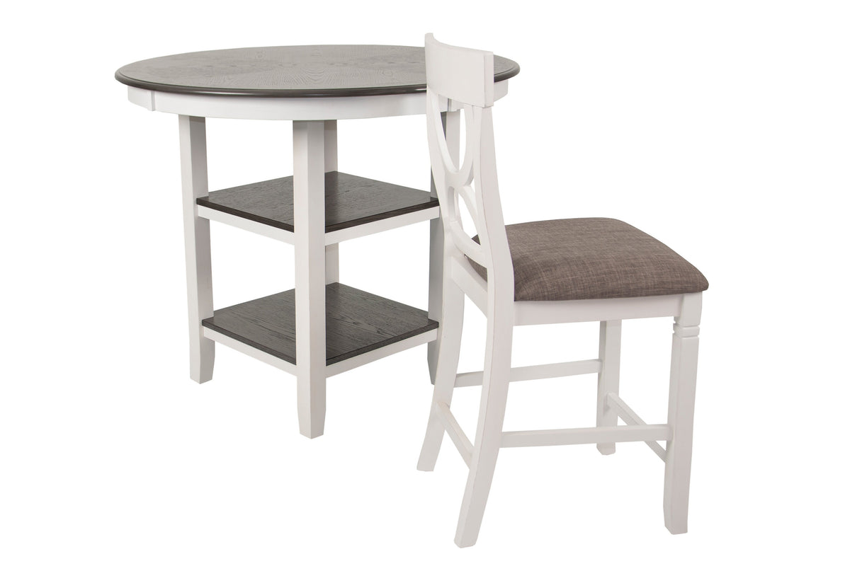 5-Pcs Counter High - White + Grey
