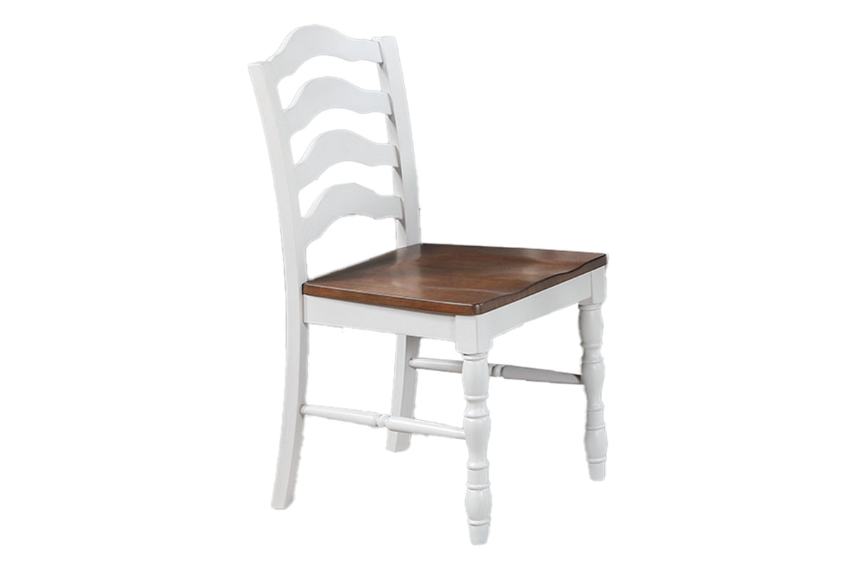 5-Pcs Dining Set - White/Oak