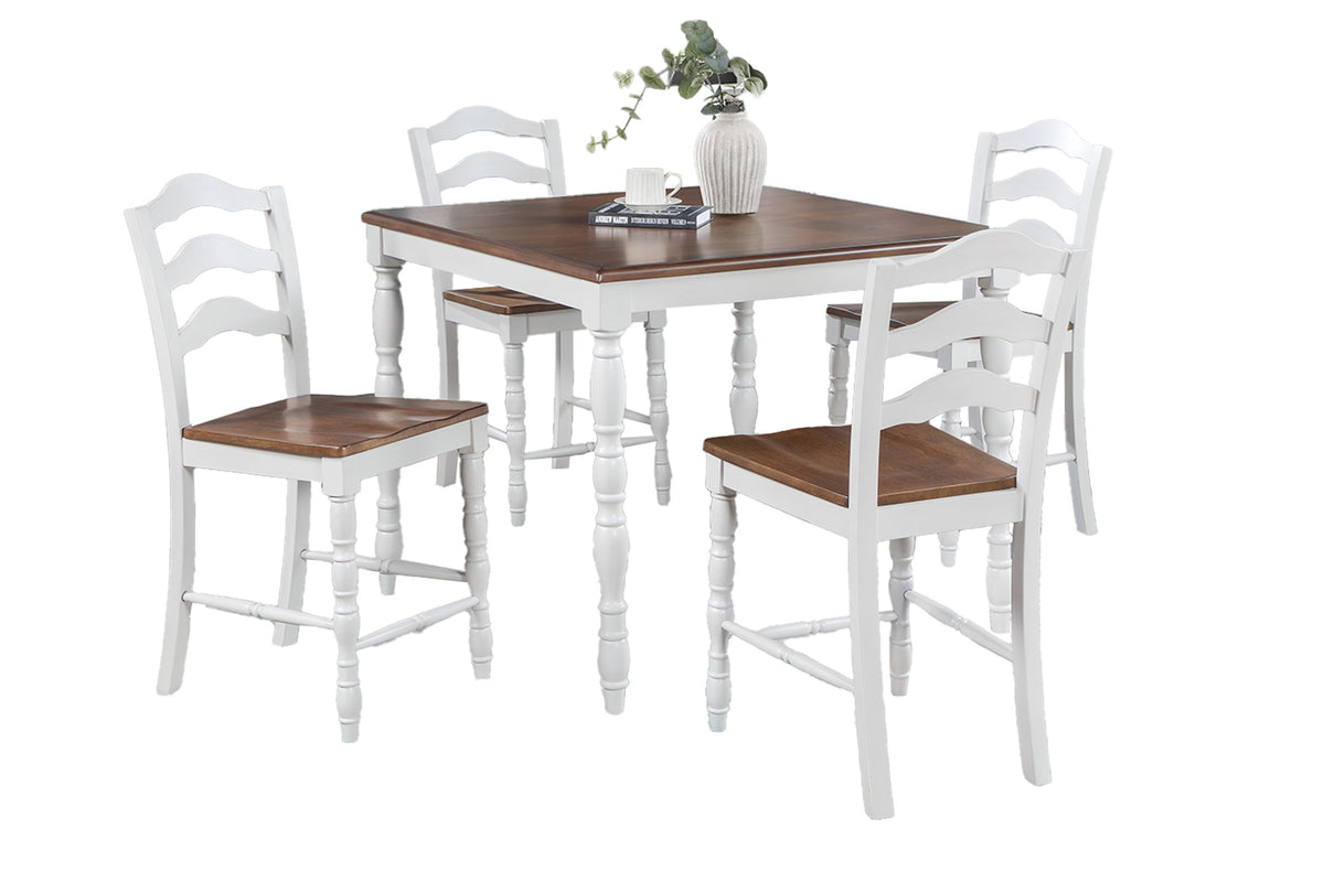 5-Pcs Counter Height Set - Gray