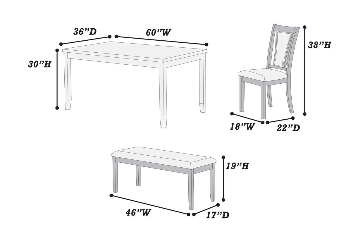 6-Pcs Dining Set
