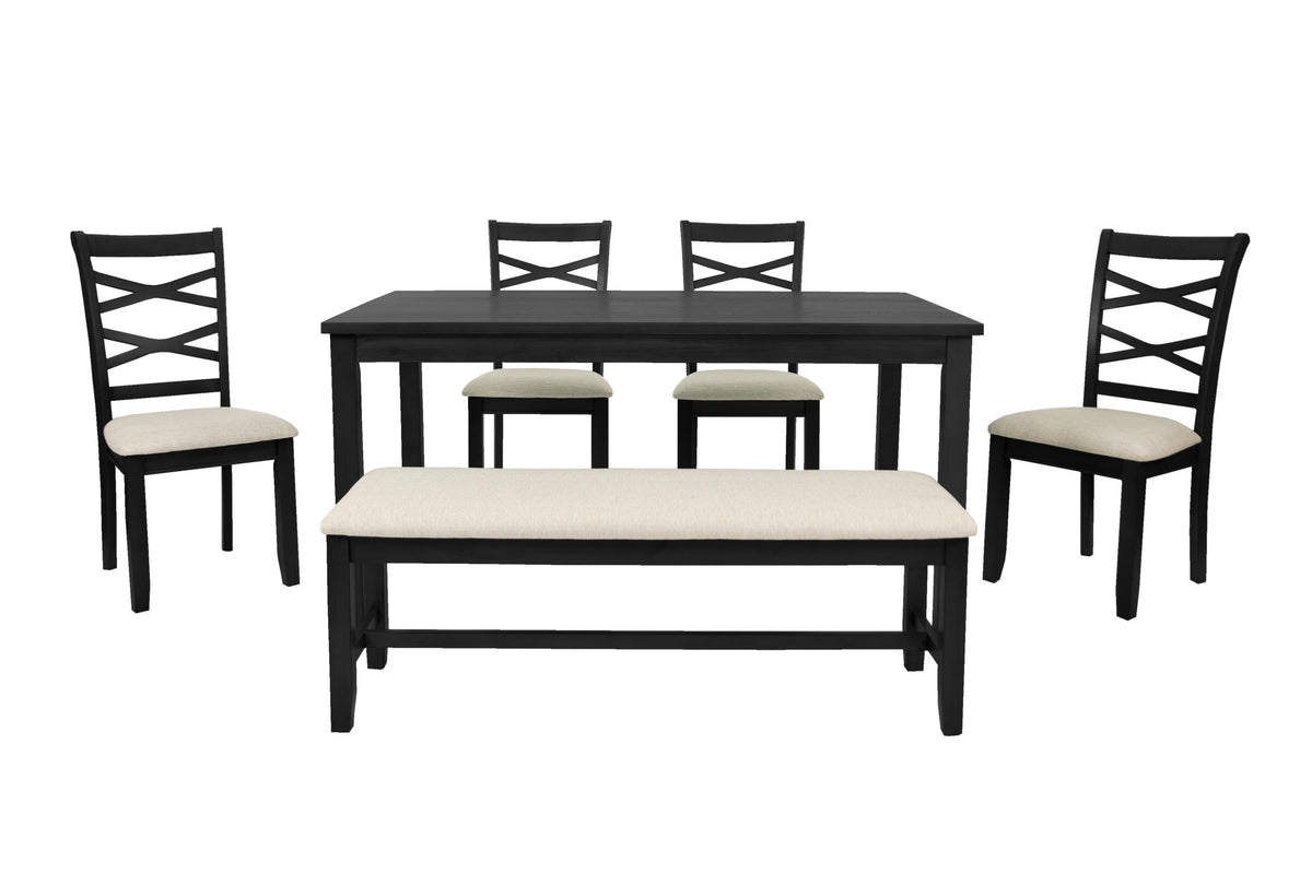 6-Pc Dining Set - Charcoal
