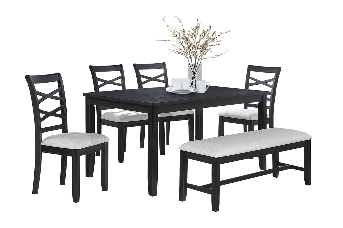 6-Pc Dining Set - Charcoal