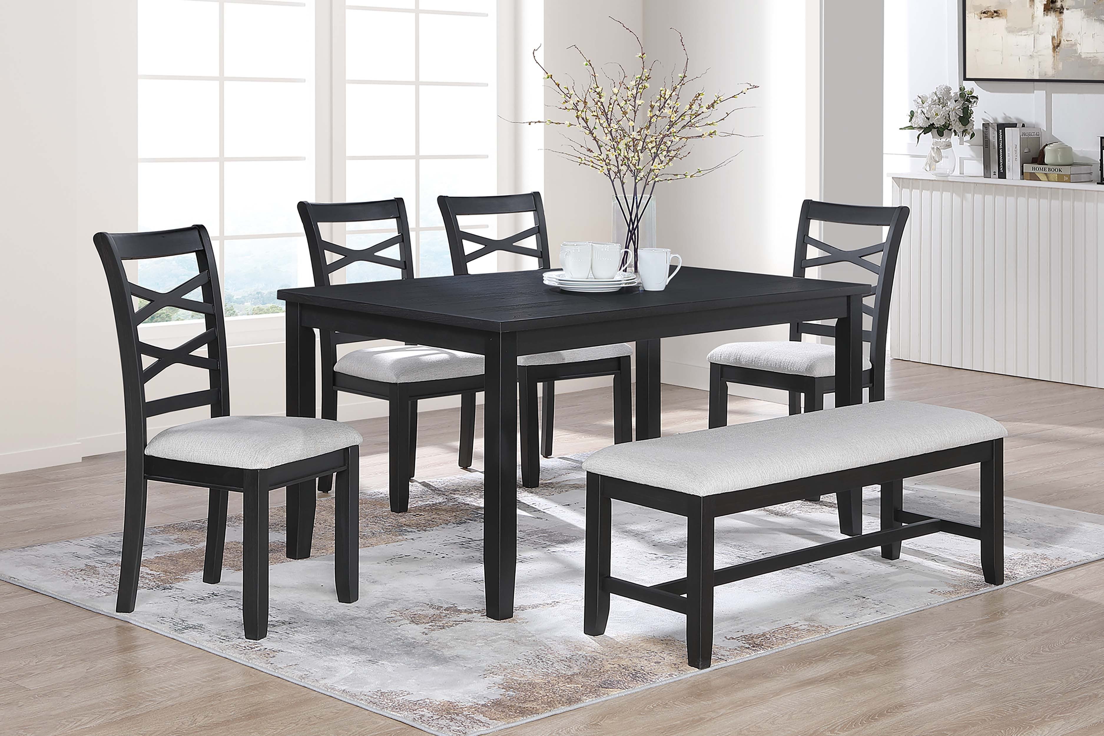 6-Piece Dining Set - Charcoal