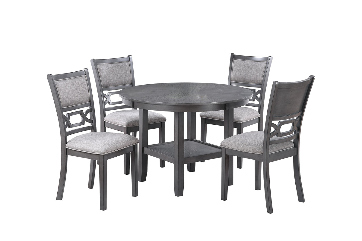 5-Pc Dining Set - Gray