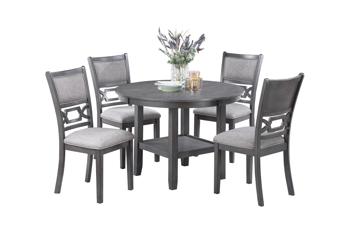5-Pc Dining Set - Gray