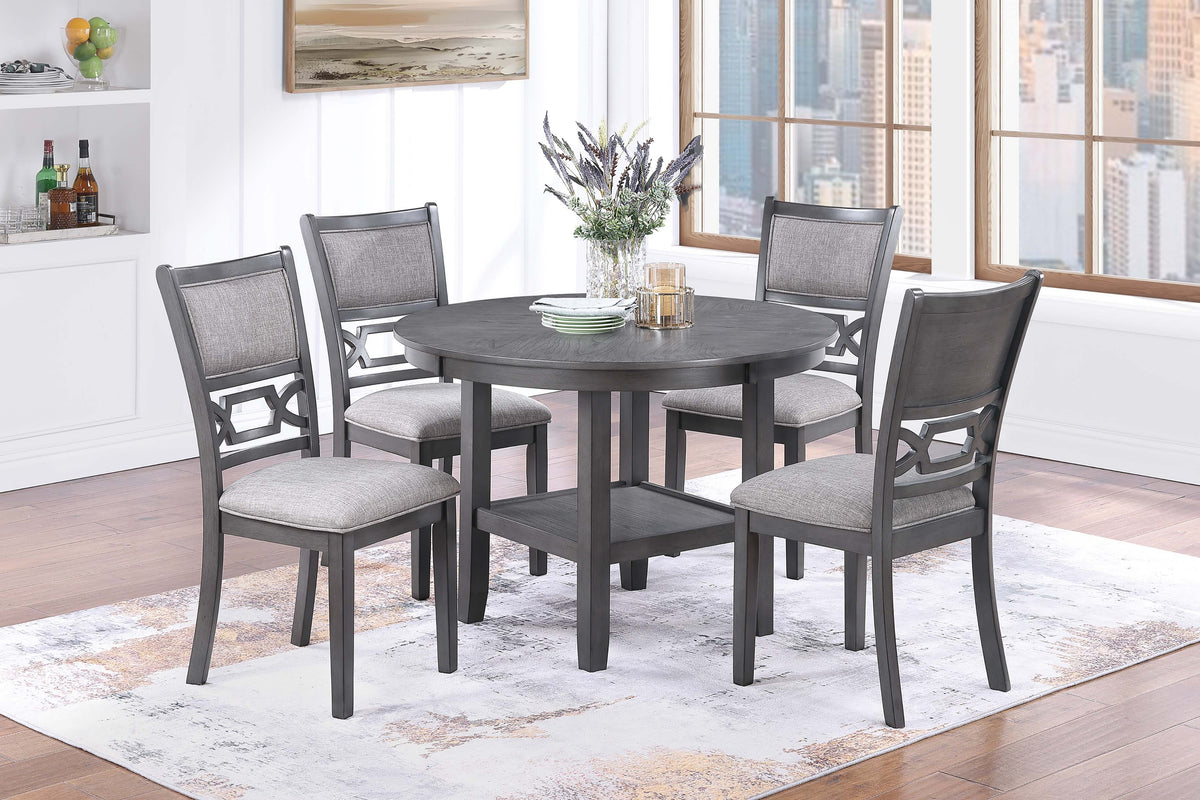 5-Pc Dining Set - Gray