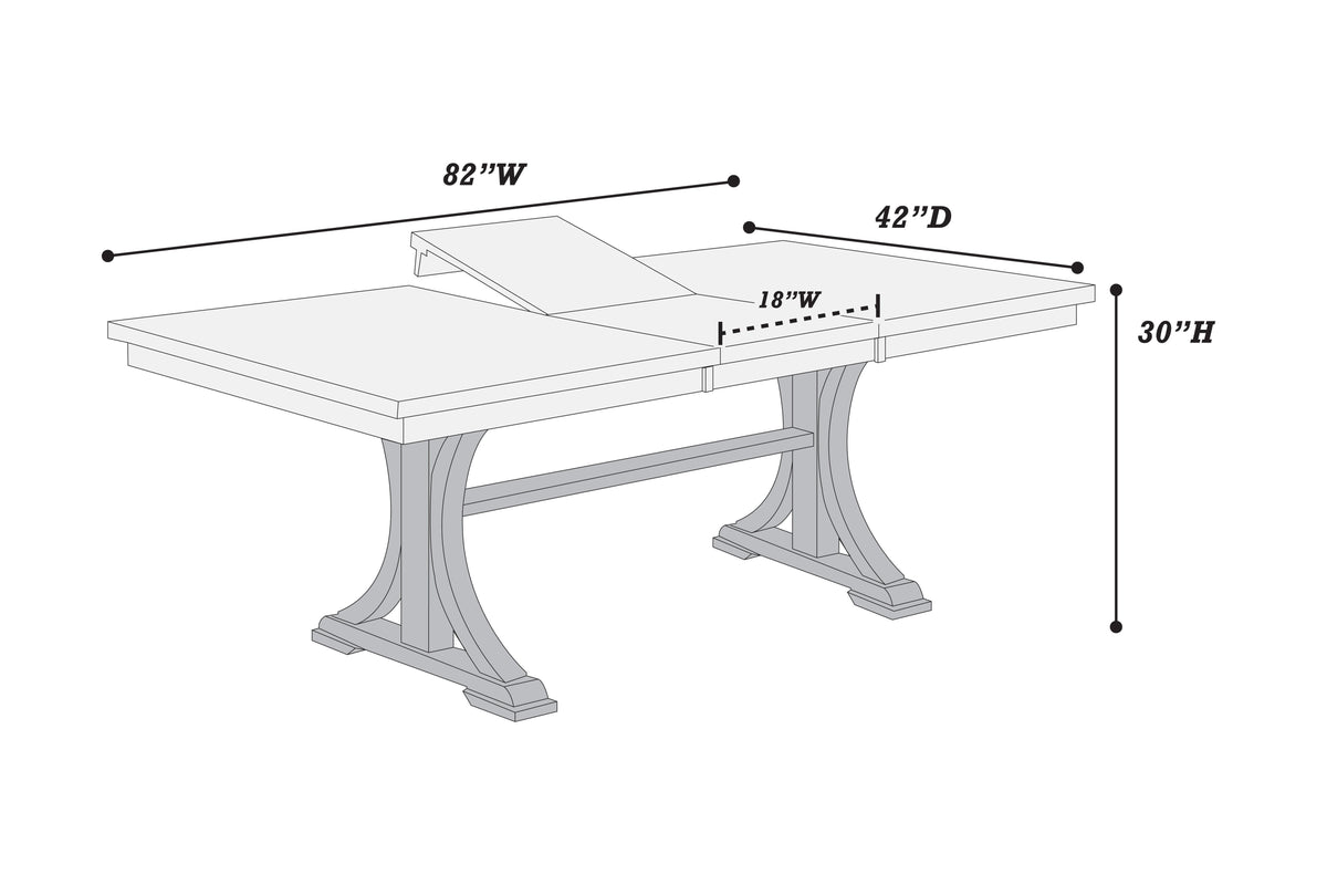 Dining Table - Charcoal