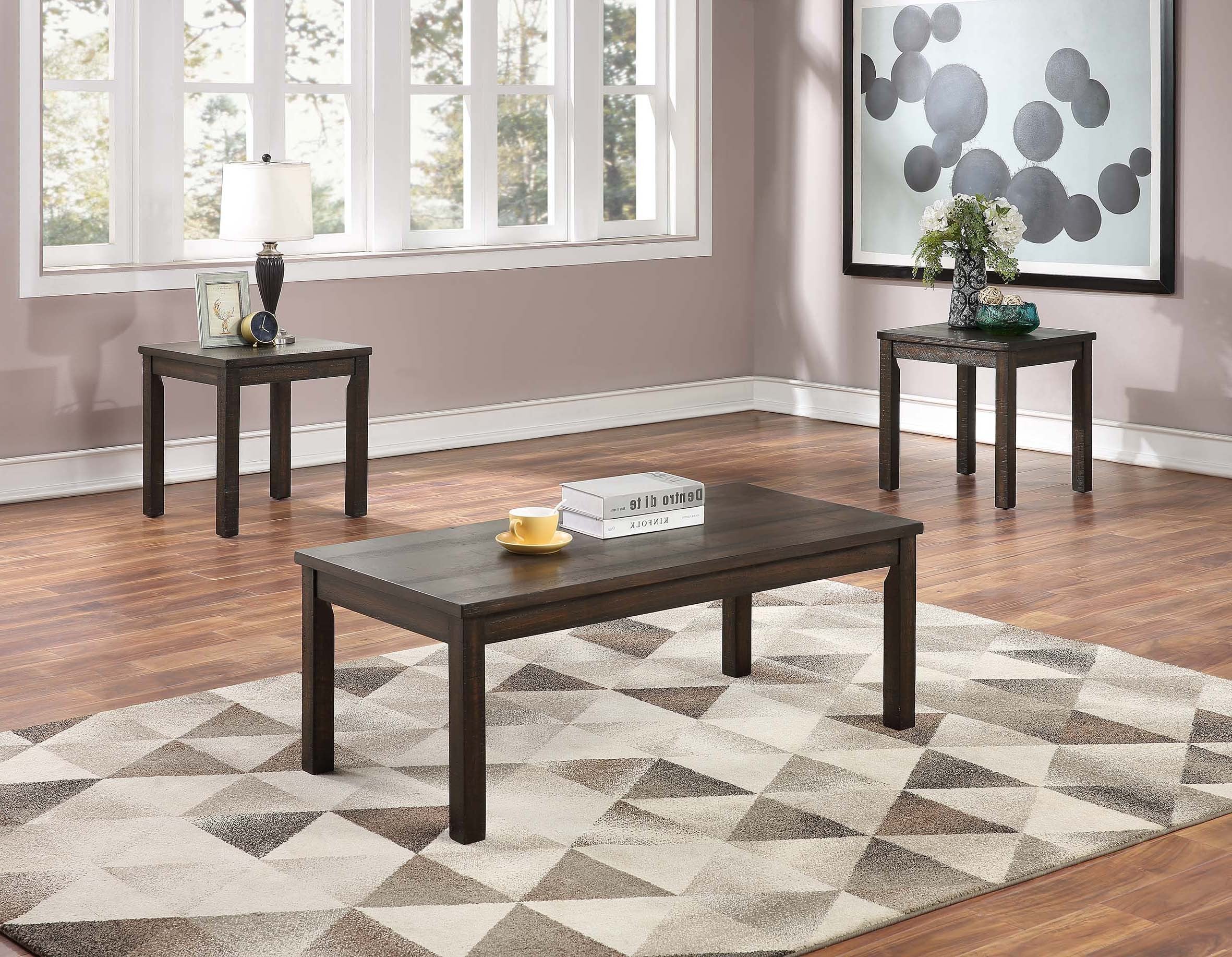 3-Pc Coffee Table Set - Espresso