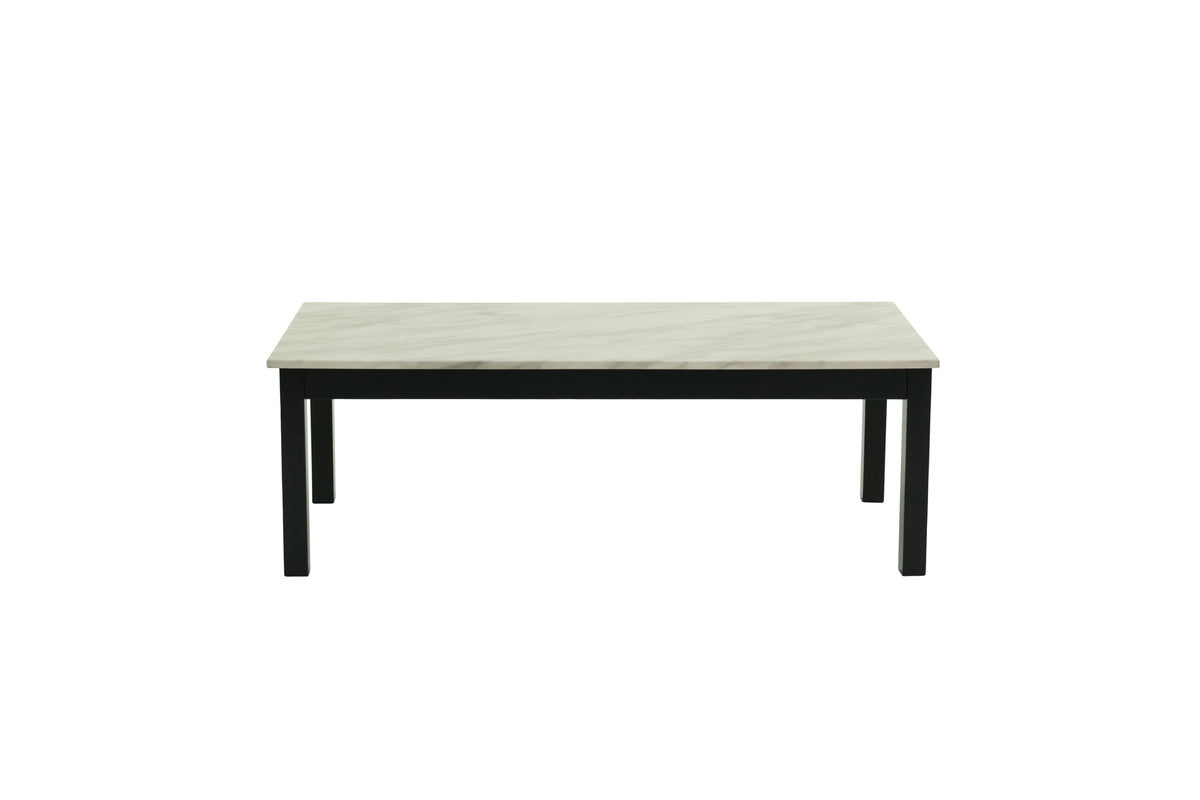 3-Pcs Coffee Table Set - Marble White